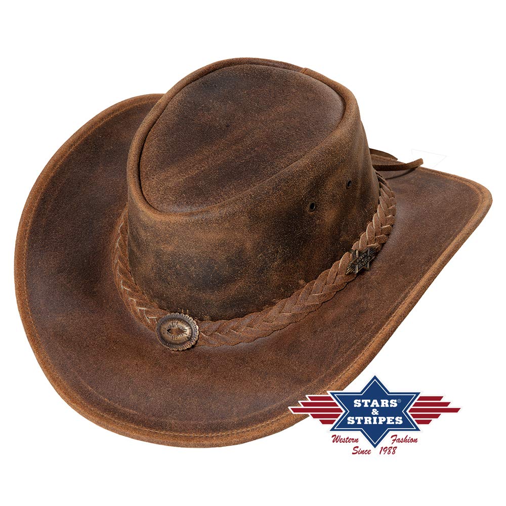 Cappello in pelle Crazy Horse