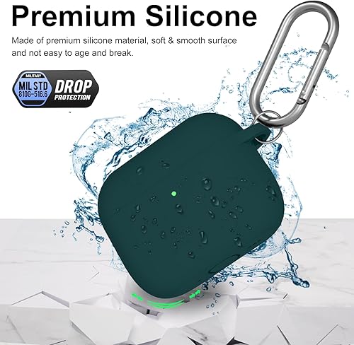 Miniatura 4 de Funda compatible con AirPods Pro 3 con kit de limpieza, accesorios de silicona protectora suave para hombres y mujeres, para Apple AirPods Pro 3 Gen