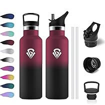 Borraccia Bambini Termica 500ml, Borraccia con Cannuccia, senza BPA, Bottiglia Termica Isolata, Facile Pulizia, a Prova di Perdite, Borracce per Ufficio, Scuola, Campeggio, Palestra, Bambini