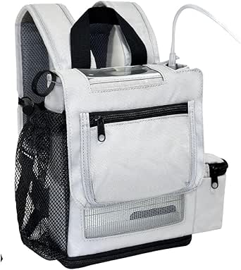 O2TOTES Premium Backpack – Fits Inogen One G5 & Rove 6, Lightweight with Padded Straps & Zippered Bottom