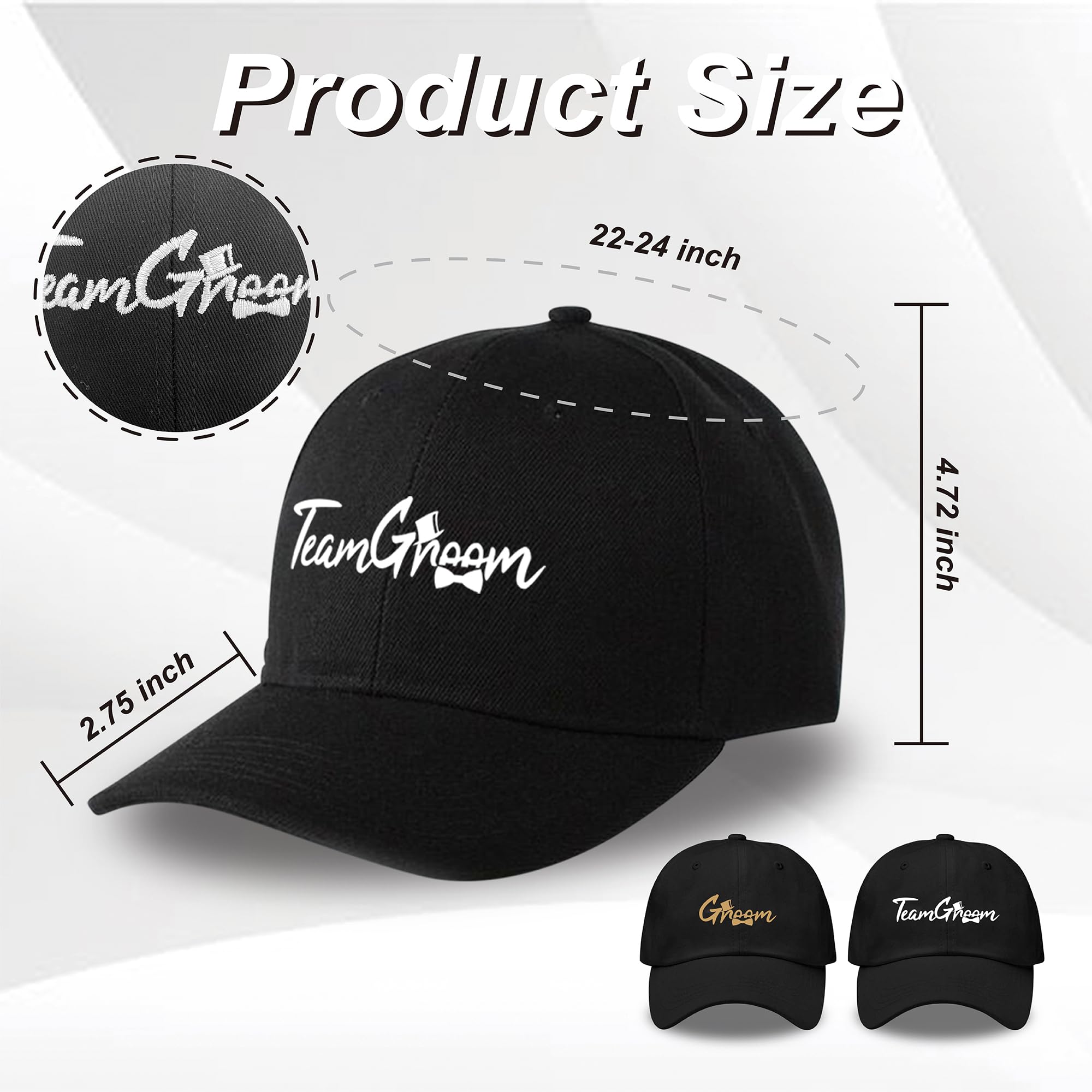 Groomsmen Gifts Cappelli – Set di 7 pezzi bomboniere per addio al celibato per testimoni dello sposo, sposo della squadra, testimone