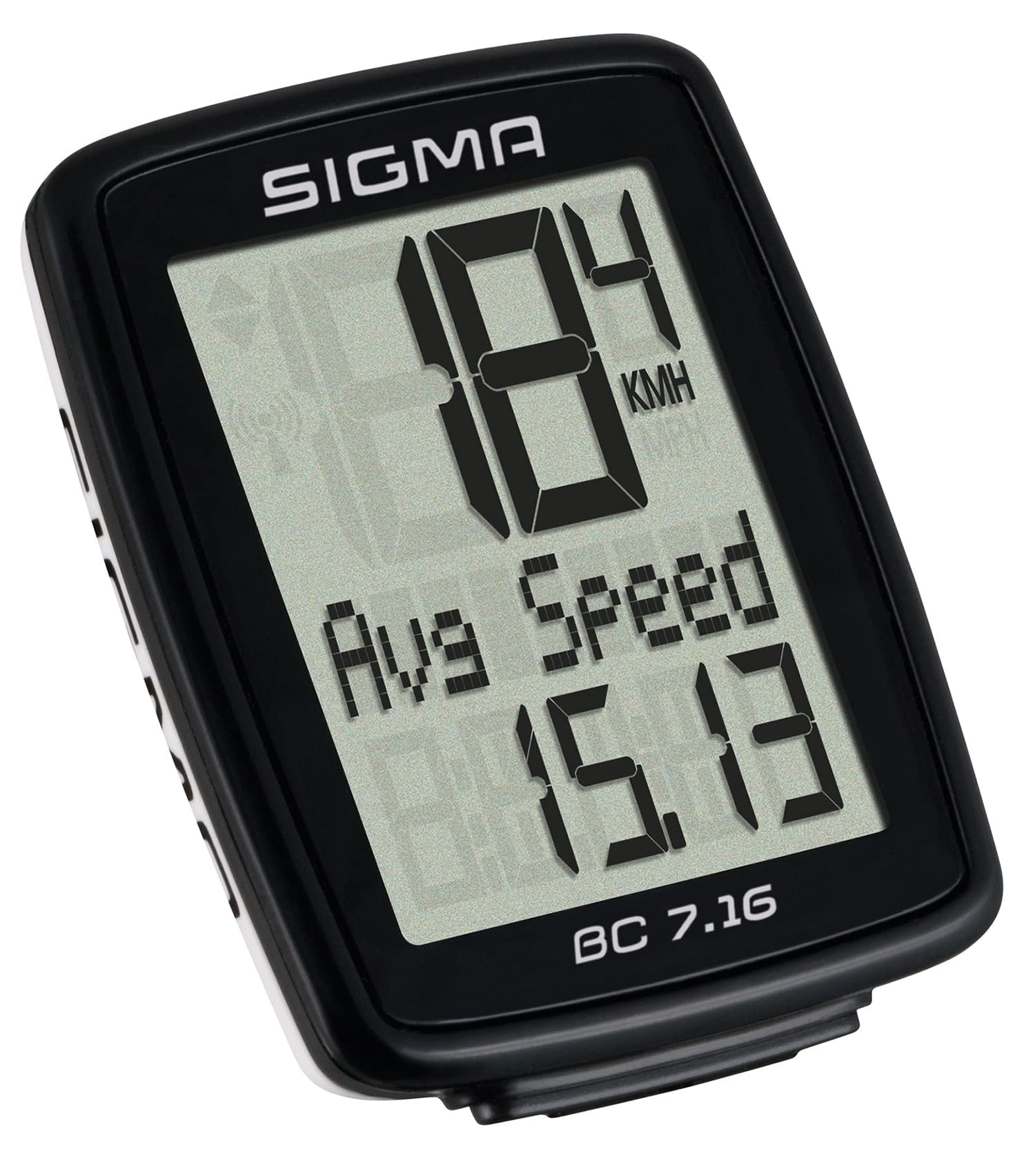 Sigma Sport Sigma BC 7.16 Fahrradcomputer, Schwarz, One size, wired