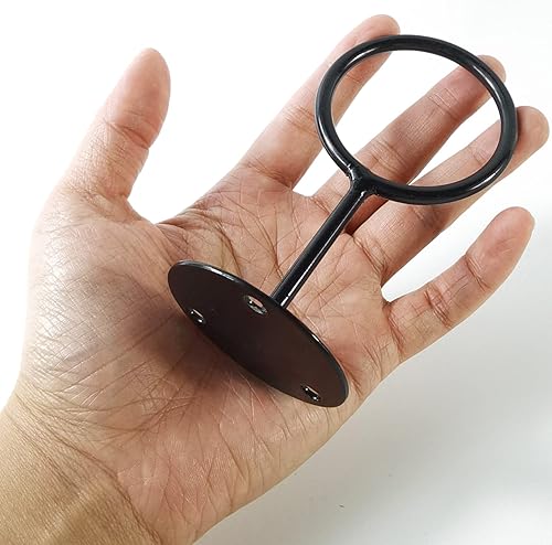 Miniatura 5 de NSBELL Soporte para recuerdos de exhibición de béisbol, 3 piezas, soporte de pared resistente para coleccionables, acero