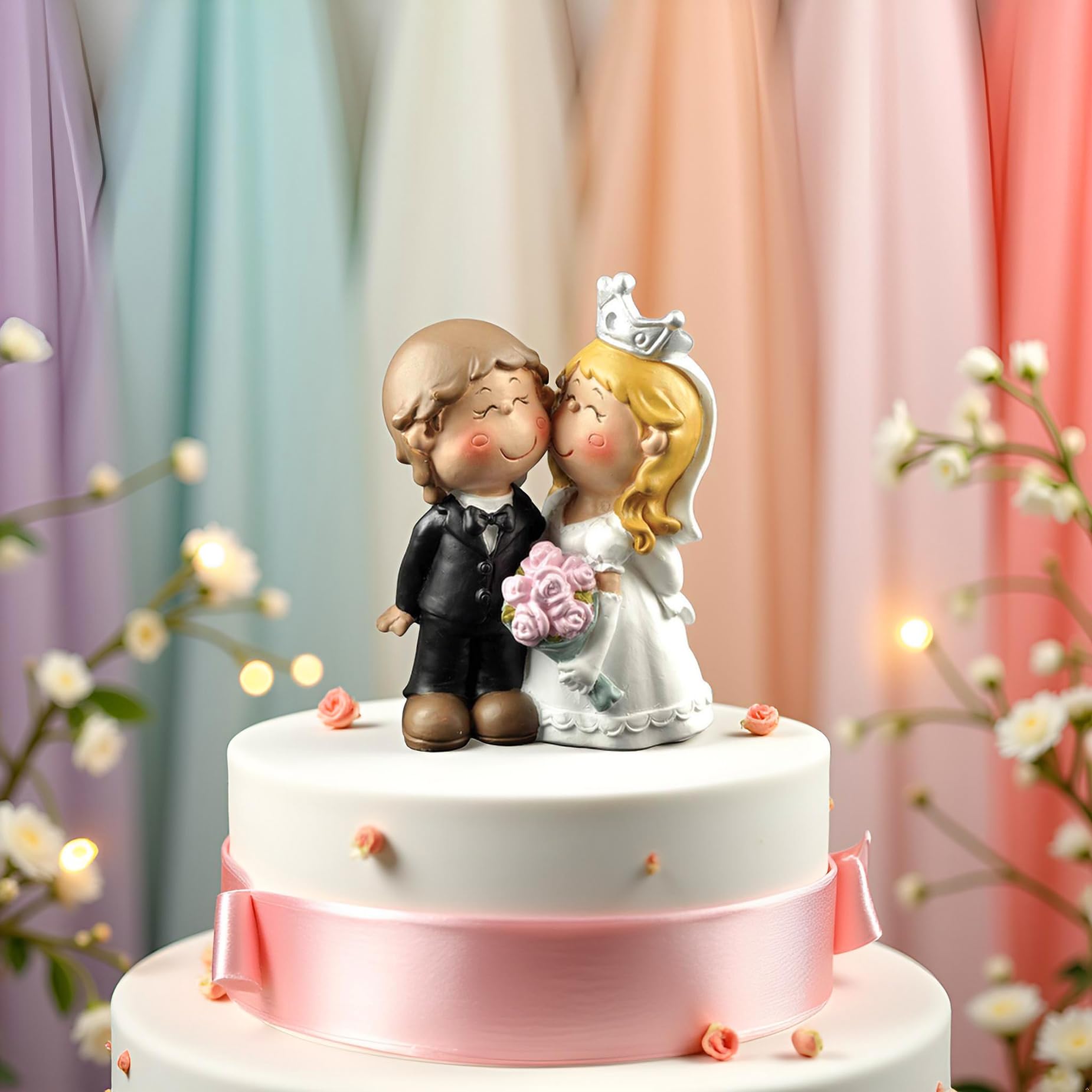 Hochzeitstorte mit Brautpaar