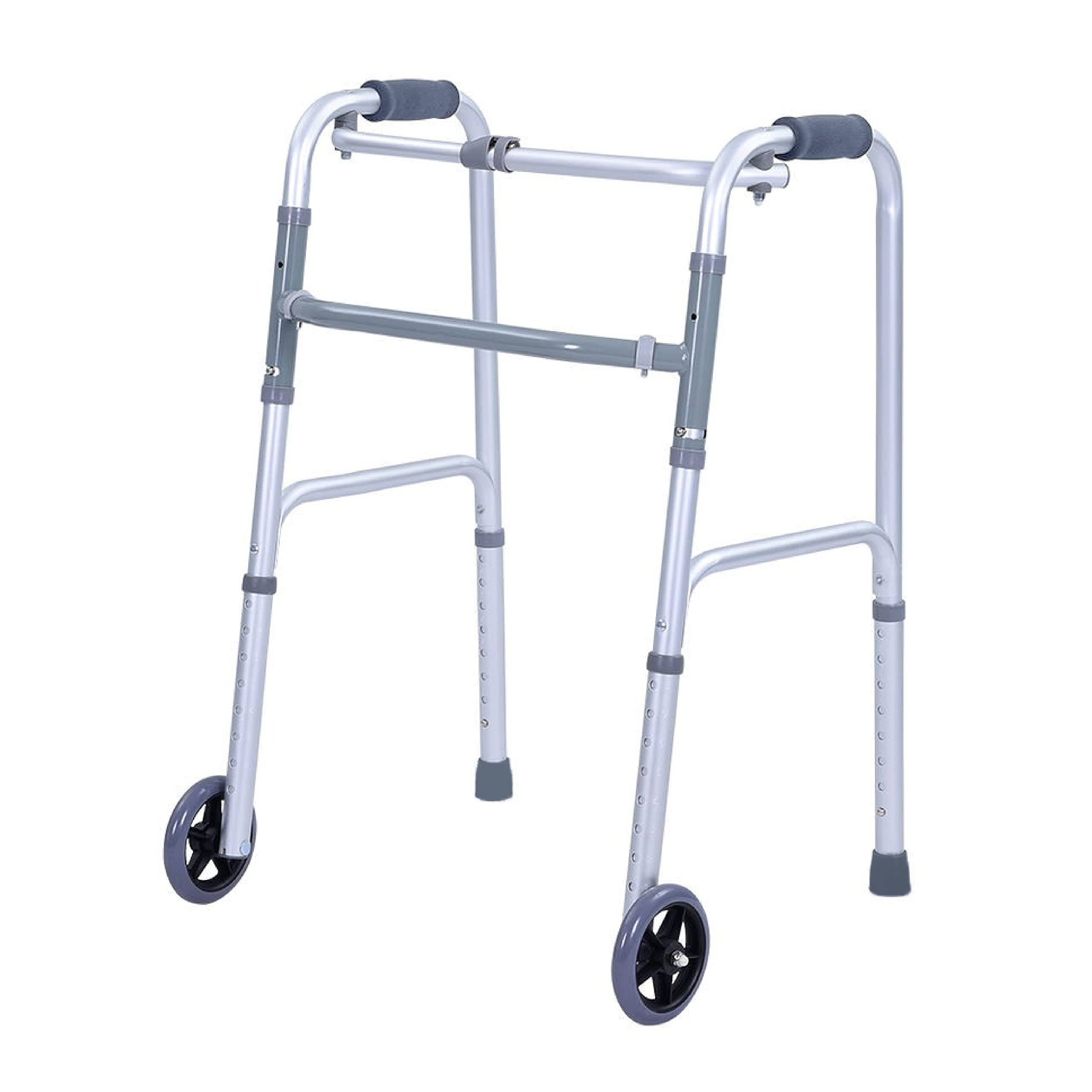 GLORIFIED ORTHO WALKER FOLDING WITH WHEELS ADJUSTABLE IMPORTED ALUMINIUM FRAME | FOLDING WALKER FOR ADULTS WHEELS| ELDERLY & DISABLED PERSONS LIGHT WEIGHT WALKERS FOR SENIORS & ADULTS, HEIGHT ADJUSTABLE UPTO 18CM & WEIGHT CAPACITY UPTO 130KG (B0C2JCT16D) Amazon Price History, Amazon Price Tracker