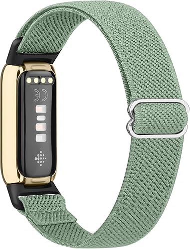 Meliya Correa compatible con bandas Fitbit Luxe para mujeres y hombres, correa deportiva de repuesto de nailon elástico suave para Fitbit Luxe