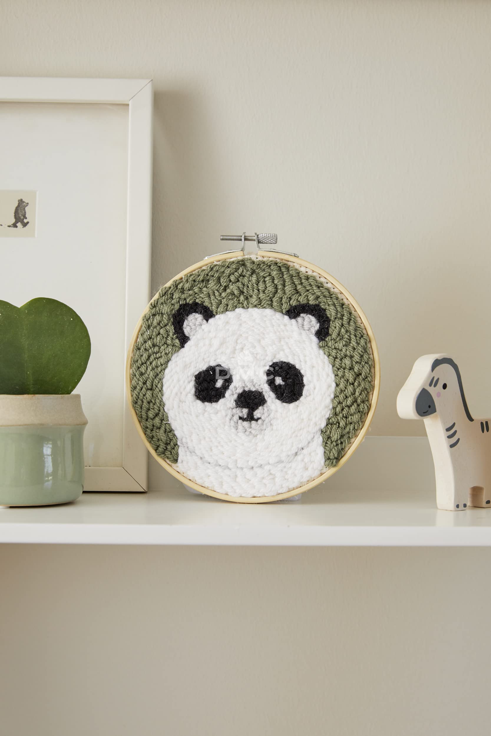 DMC Patrice Panda Punch Needle Kit, Multi - Image 3