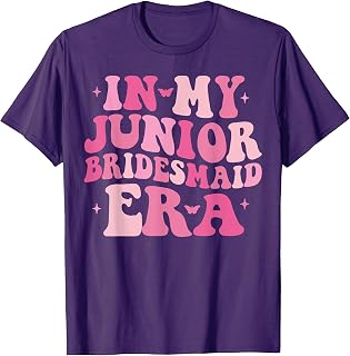 in My Junior Bridesmaid Era Funny Bridal Party Girls Wedding T-Shirt