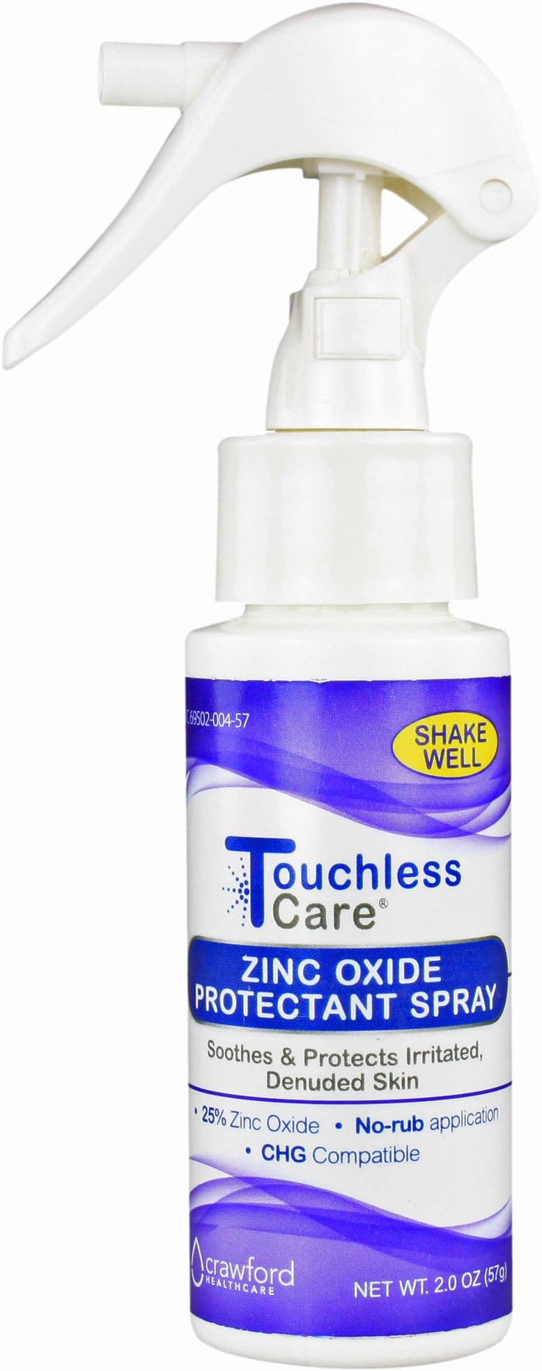 Zinc Oxide Protectant Spray, Fast Relief of Adult Diaper Rash caused by Adult Incontinence, Easy to Apply Touch Free Spray, Eases Skin Irritation, No Messy Creams (4.5 oz) - 62404