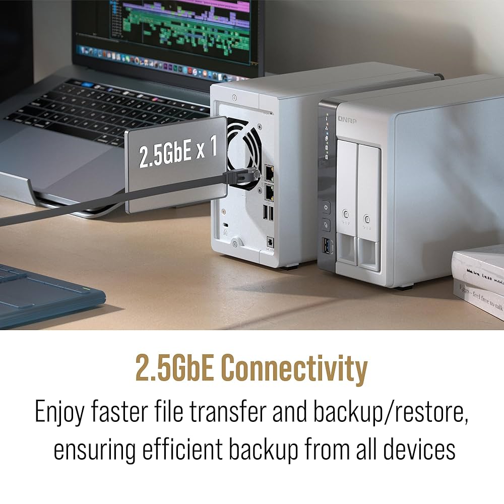 Amazon.co.jp: QNAP TS-216G-US - 最も手頃な価格の2ベイ2.5GbE