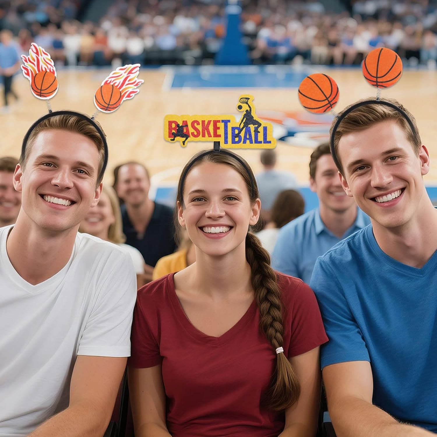 Hairhoop,Comfortable Basketball Hairband For Boys Girls Fabric Sport Theme Head Accessory Cheerleader Headwear