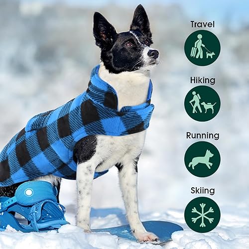 Miniatura 4 de Kuoser - Abrigo de invierno para perro de estilo británico, resistente al viento, ropa para perros, chaquetas para perros, chaleco para perros