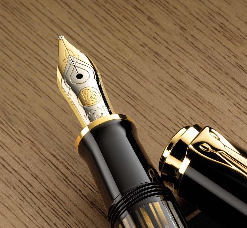 Pelikan Souverän M400 Tortoiseshell Brown Fountain Pen Medium Nib