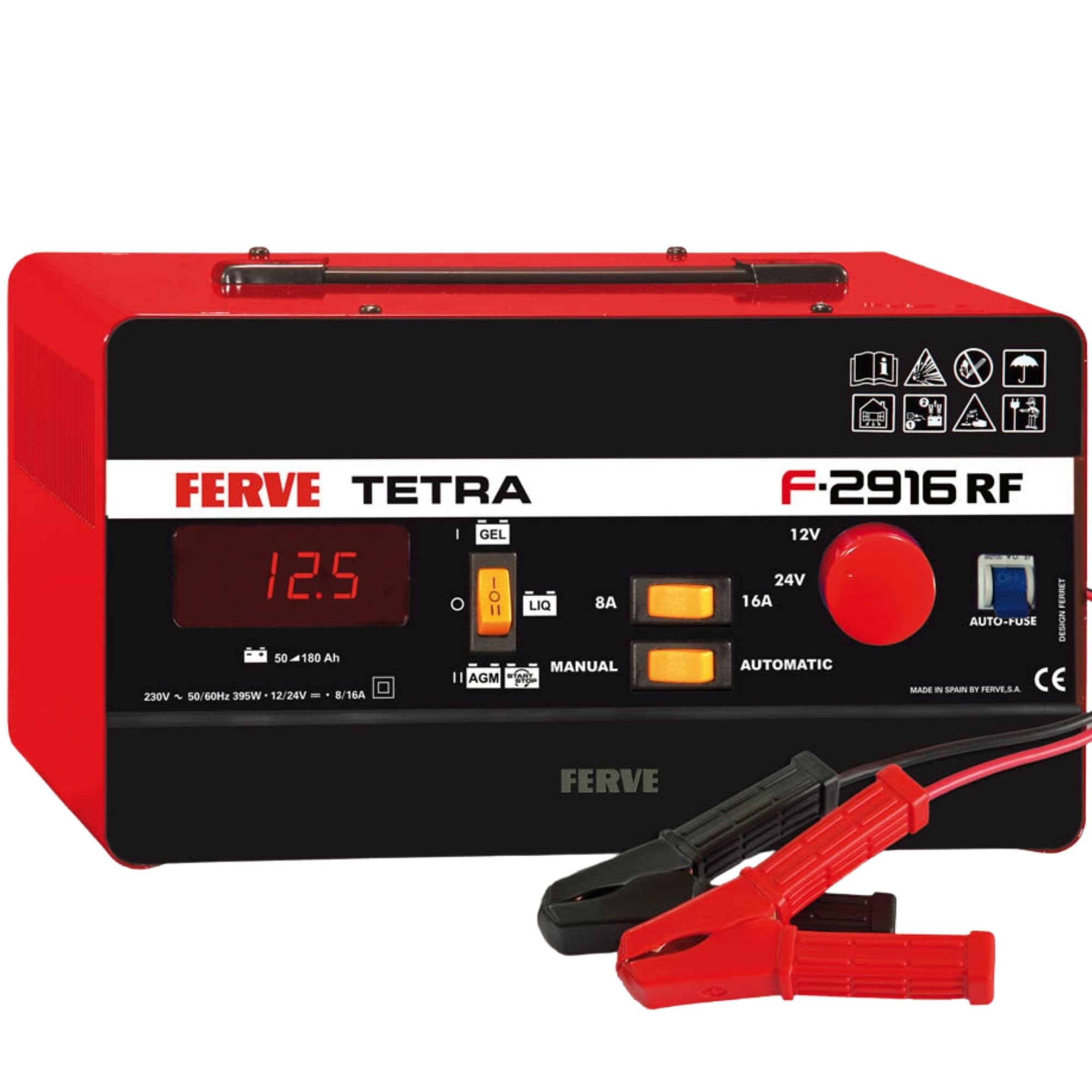 FERVE f-2916 Tetra RF Caricabatterie 12 – 24 V 8 – 16 A