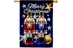 Breeze Decor Nutcrackers House Flag Adds a Welcoming Touch to Your Seasonal Decor