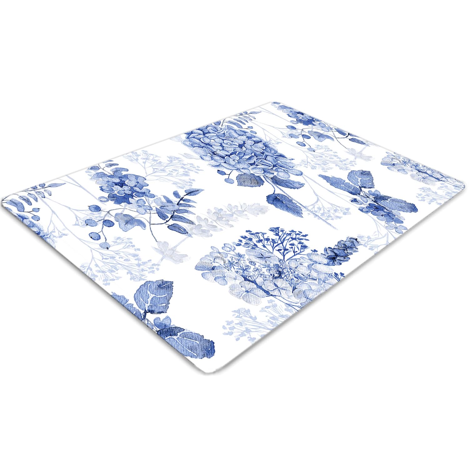 Tapis de chaise pour maison et bureau protège-sol 120x90 cm bleu
