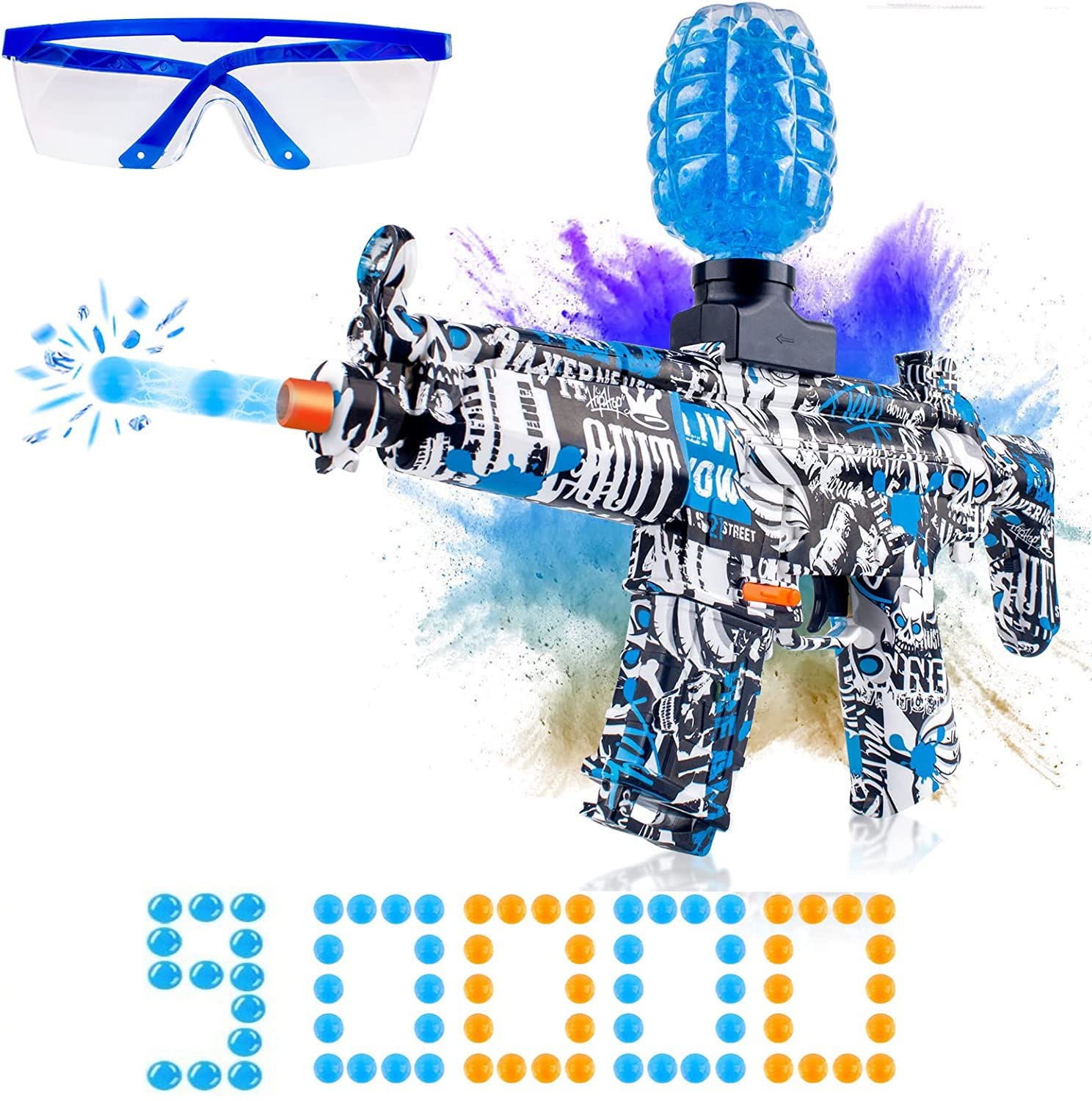 Buy Electric Gel Blaster Toy,MP5 Blue Gel Blaster ,Gel Blaster with