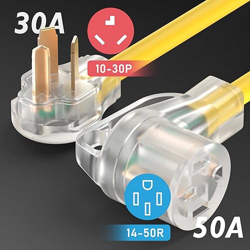 Miniatura 8 de TOOLIOM Nema 14-50P a 6-50R Cable adaptador de soldador de 3 clavijas a 4 clavijas 50 amperios resistente cable adaptador de enchufe para soldador