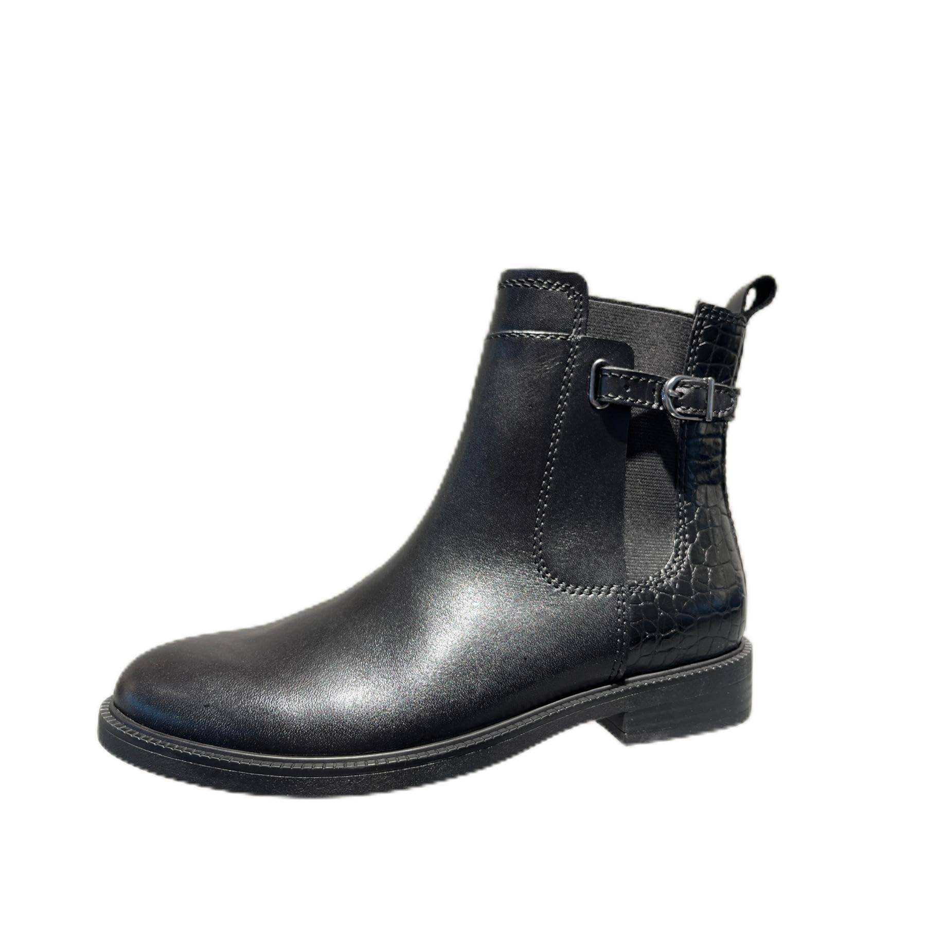 MARCO TOZZI Women's 2-25311-45 Chelsea Boots, Black Comb, 37 EU, Black (Black Comb), 5 UK