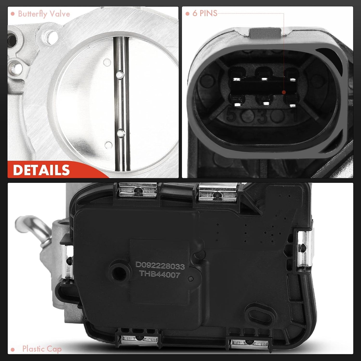 A-Premium Electronic Throttle Body Assembly Compatible with VW Volkswagen Models - 2.5L L5 Engine - Passat 12-14, Beetle 07-14, Jetta 07-14, Golf 10-14, Rabbit 07-09 - Replace# 07K-133-062-A