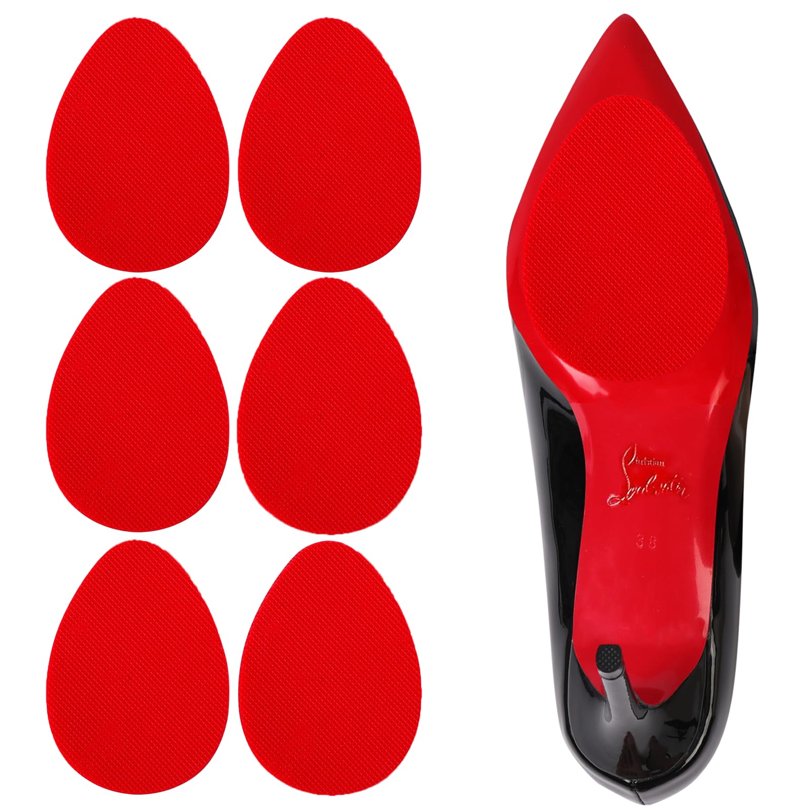 Shoe Sole Protector for Heels,Shoe Grips on Bottom of Shoes, Anti Slip Shoe Grips,Non Slip Shoe Pads,Non Slip Pads for Shoes, Shoe Gummies for Heels