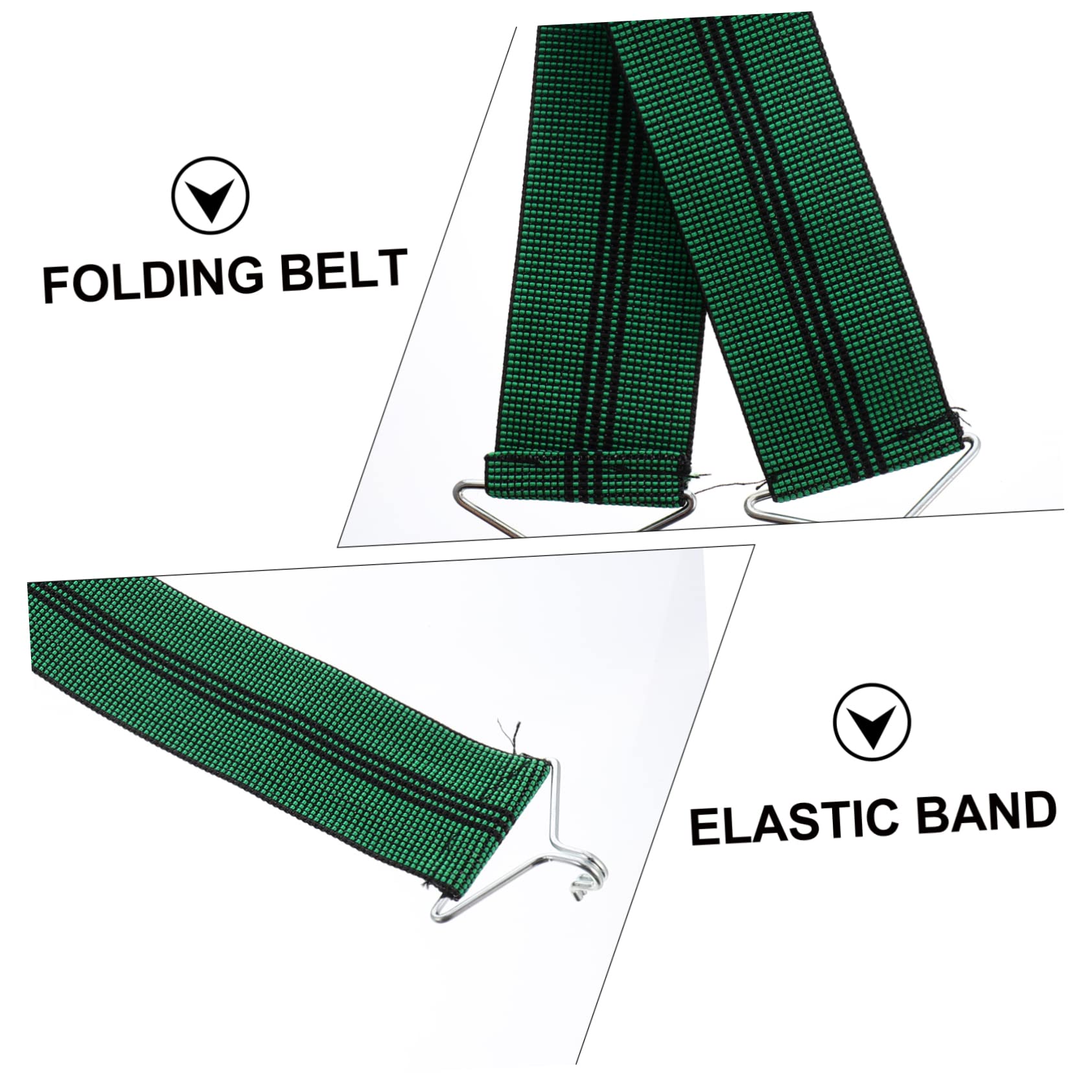 HOLIDYOYO Foldable Chair Belts 5pcs Thicken Beef Tendon Mesh Elastic Band Chair Elastic Band