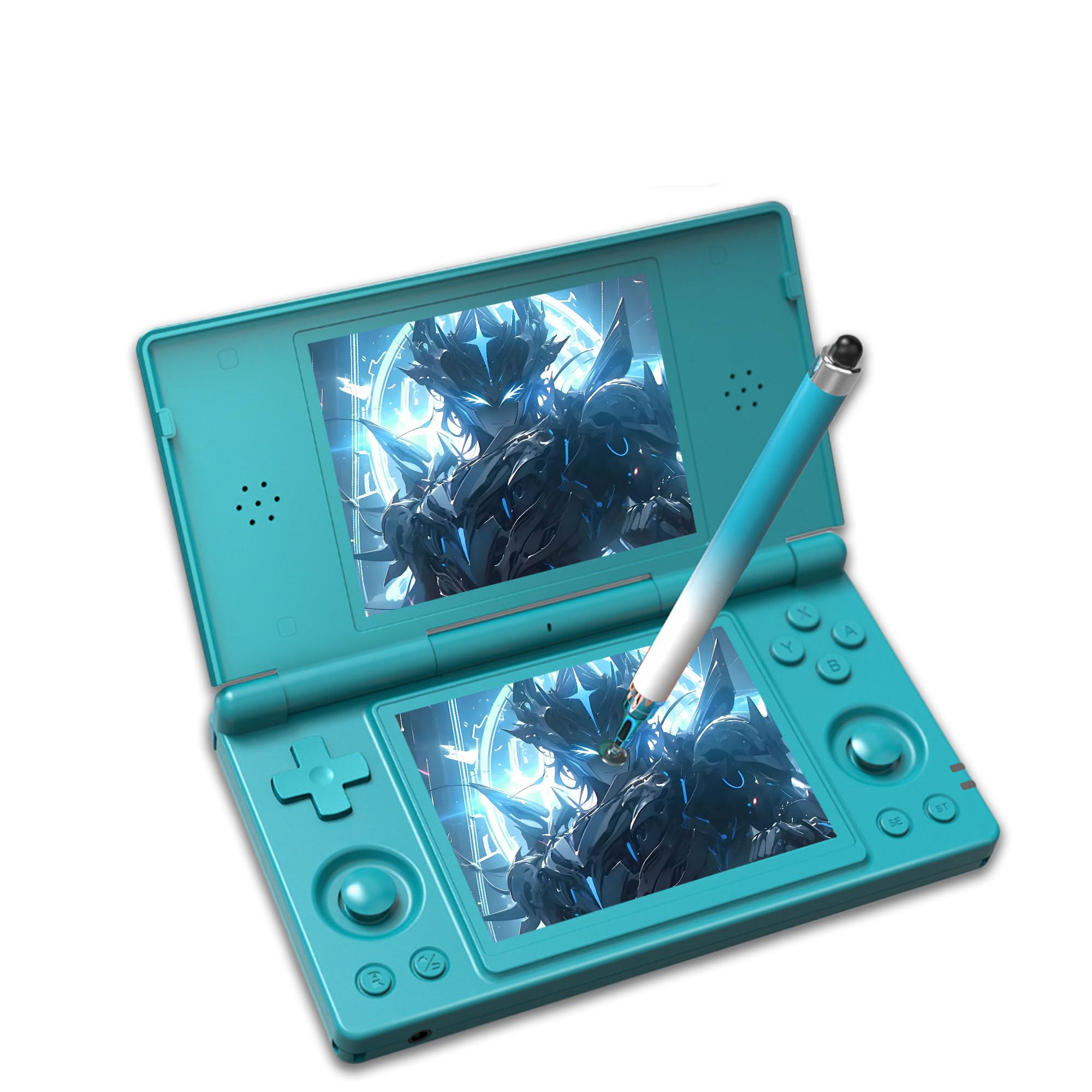 RG DS Android 14 Consola Portátil Retro con Función IA, Emulador Portátil con 25+ Emuladores, Pantalla IPS OCA de 4,0 Pulgadas, WiFi Bluetooth Salida TV HD, Lápiz Óptico (Sin Tarjeta, Azul)