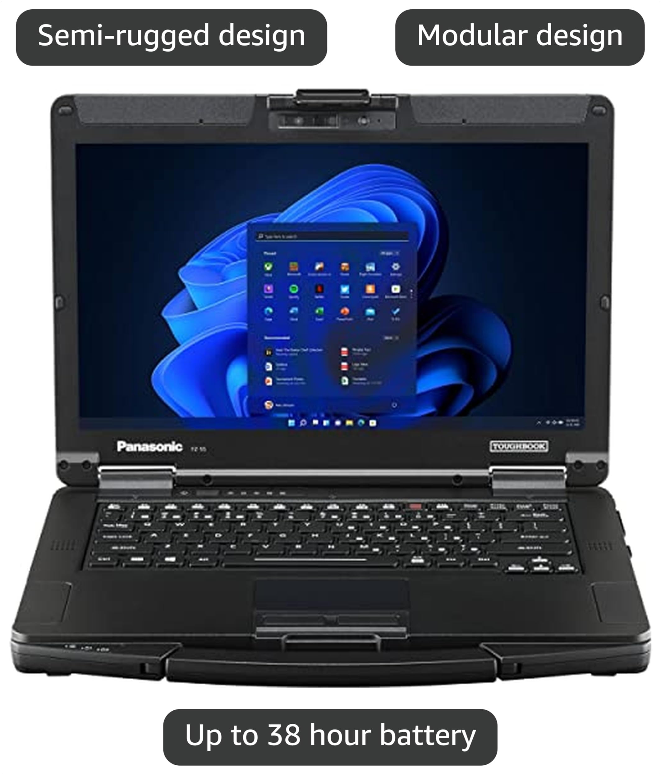 Amazon.com: Panasonic Toughbook FZ-55 14” HD LED Laptop Computer