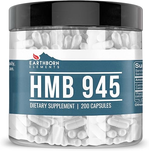 Miniatura 1 de Earthborn Elements HMB Powder 200 cápsulas puro y sin diluir sin aditivos