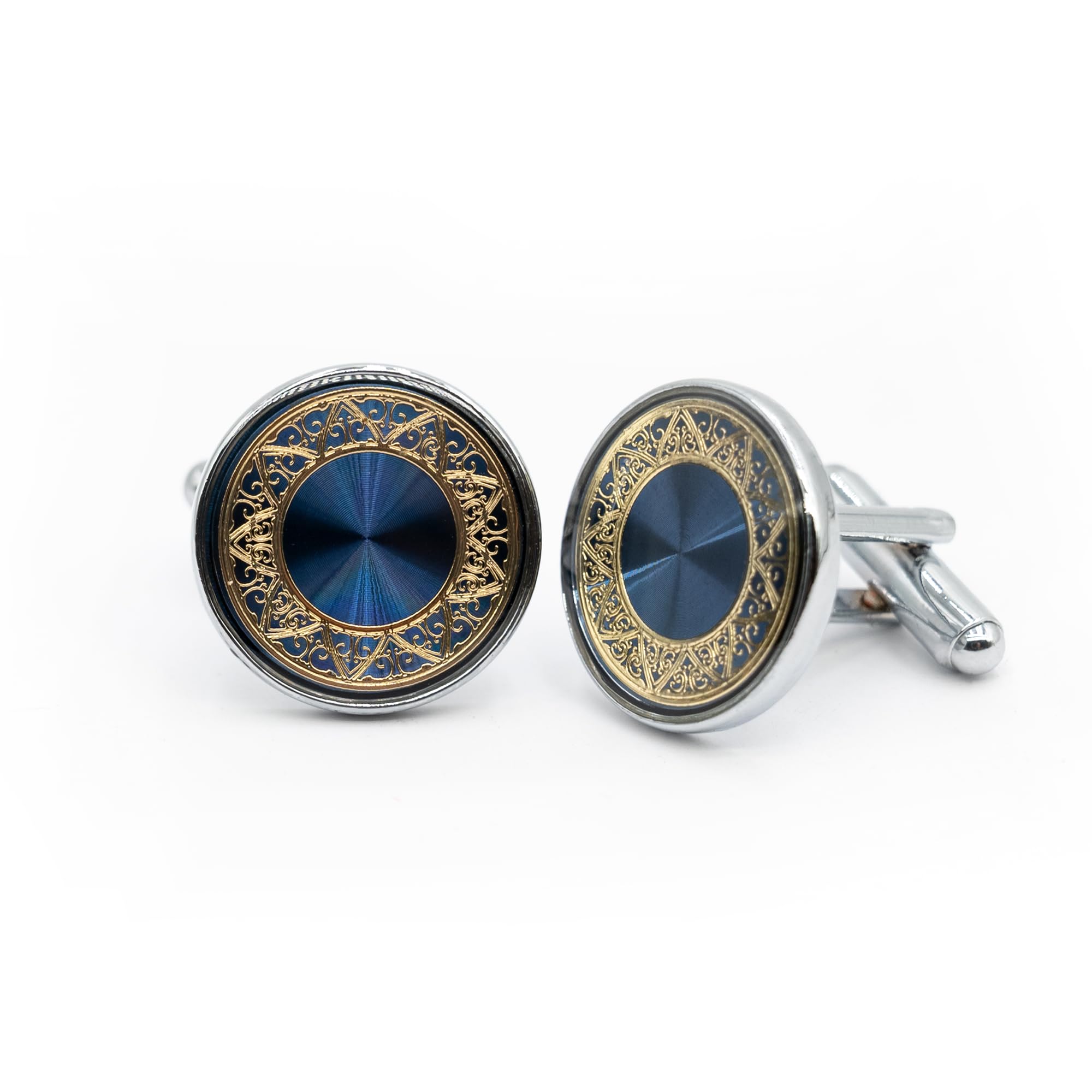 Ruyosn Gemelos para hombre, gemelos para camisa, gemelos, bodas, negocios, fiestas, Ｍ, Acero inoxidable, Sin piedra