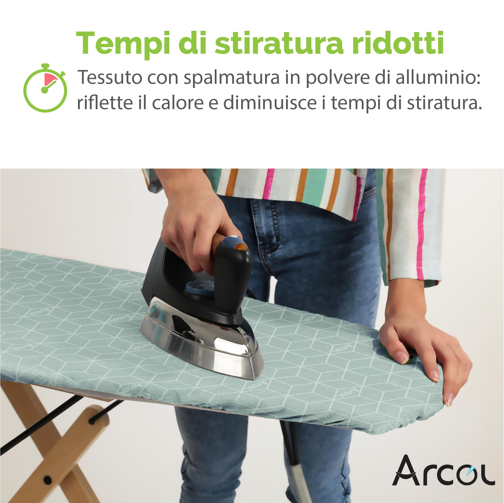 Set Mollettone E Copriasse Da Stiro Foppapedretti - Pratico E Funzionale - Foto 11