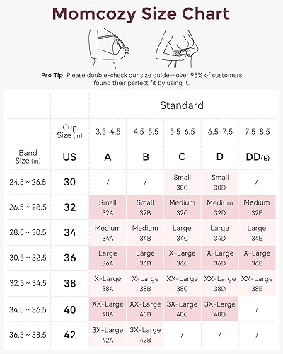 Miniatura 5 de Momcozy - Brasier de lactancia YN21, para lactancia materna, sin costuras, brasier de maternidad ultracómodo, con forma natural, corpiño para dormir