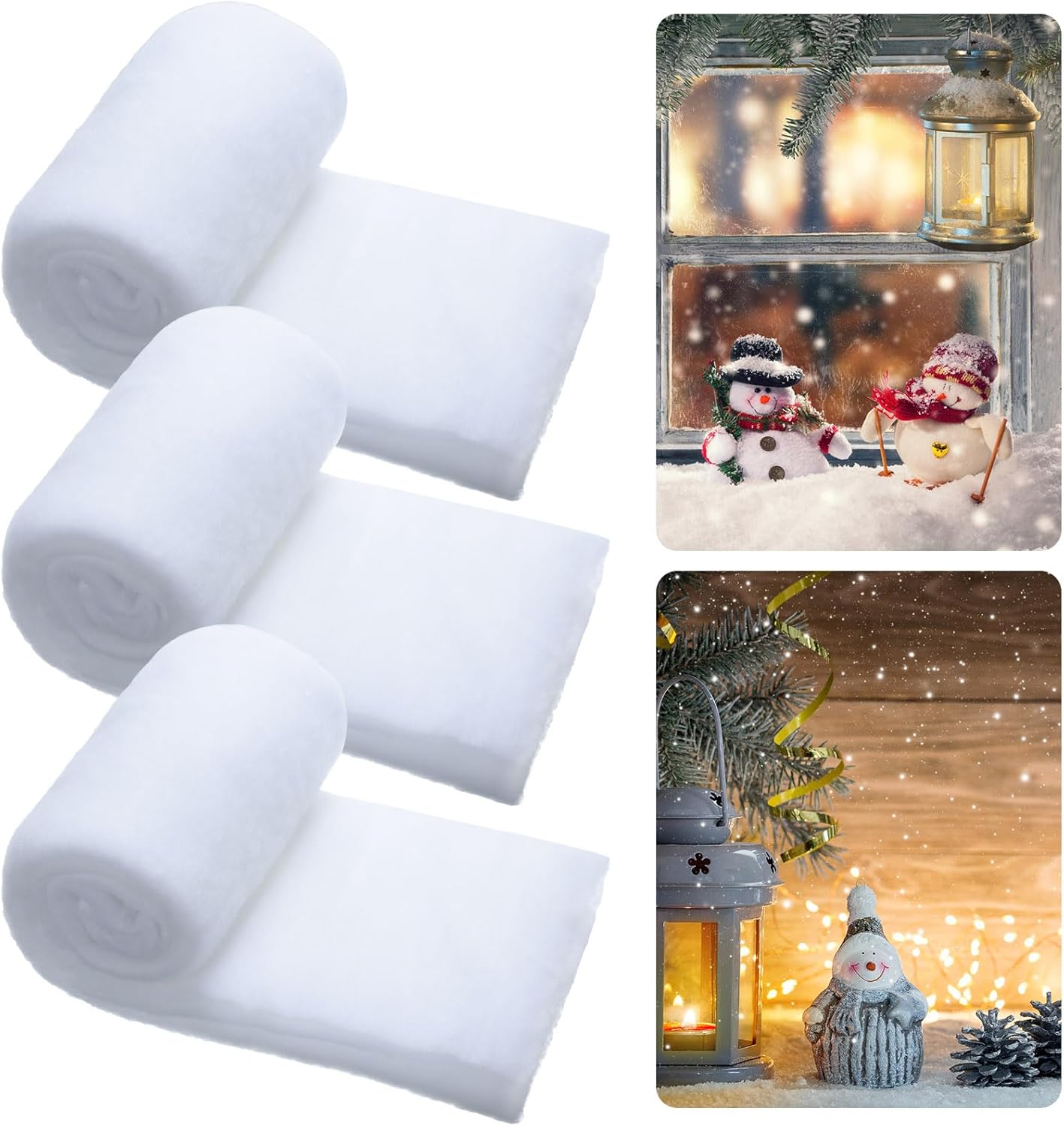 Amazon.com: Tudomro Christmas Snow Blanket Roll 15 in x 10 Ft Thick