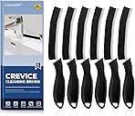 Crevice Cleaning Brushes, Cleaner Scrub Brush Tool for Hard to Reach Tight Space, Home Essentials, Cleaning Supplies for Shower, Bathroom, Kitchen, Toilet, Window