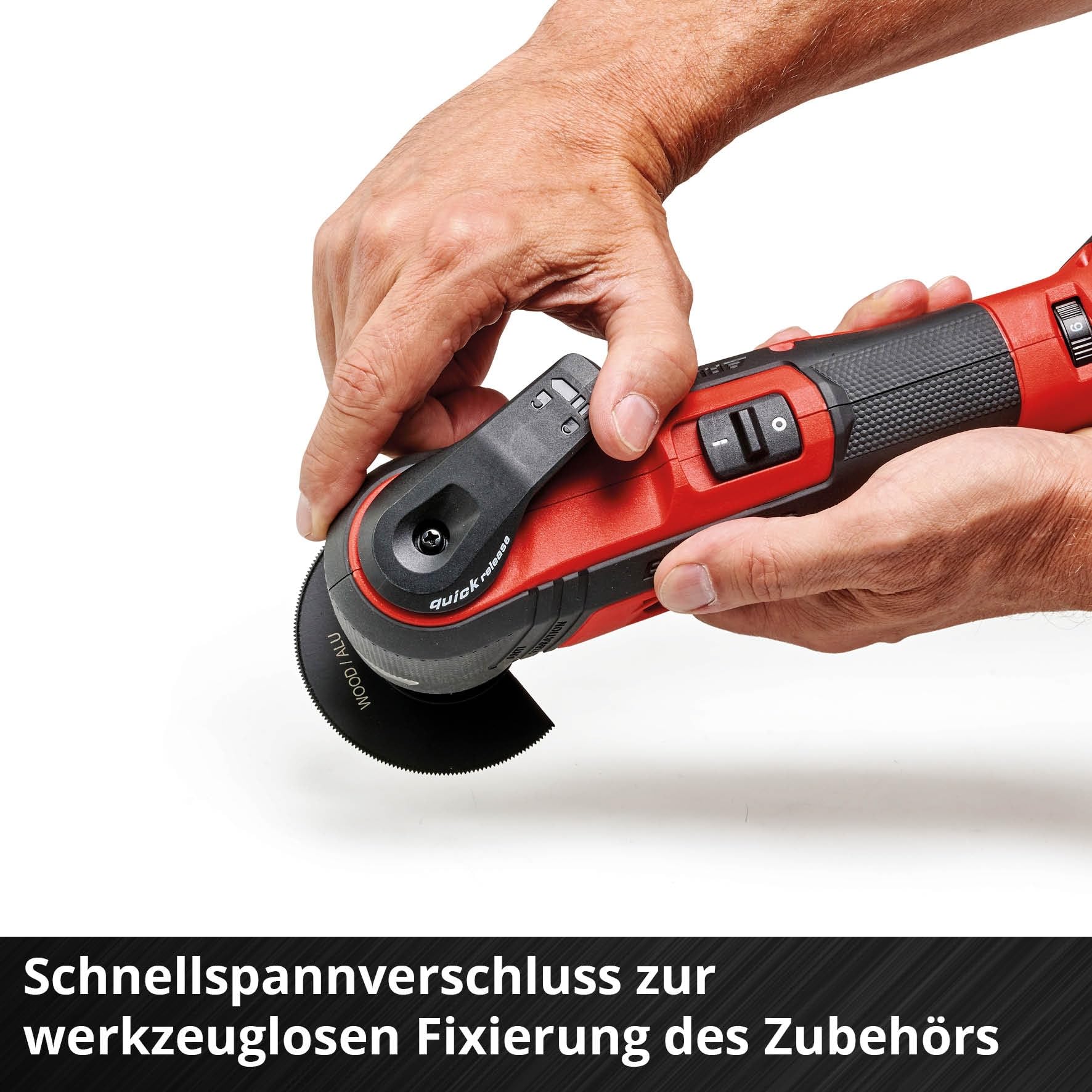 Einhell Profesjonalne bezprzewodowe narzędzie wielofunkcyjne Power X-Change - bezszczotkowe narzędzie elektryczne 18 V do drewna, plastiku i metalu - TP-MG 18 Li wielofunkcyjne narzędzie oscylacyjne z