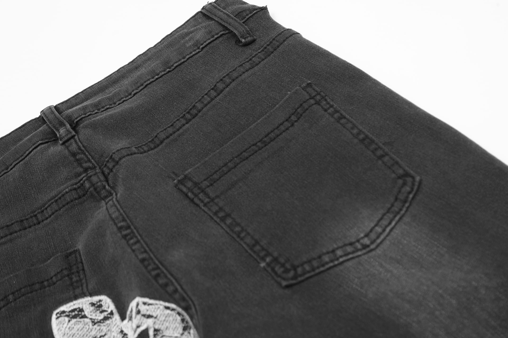 Jeans para Mujeres niñas Jeans Bootcut de Cintura Alta Y2K Pantalones de Mezclilla elásticos Parte Inferior de Campana Vintage