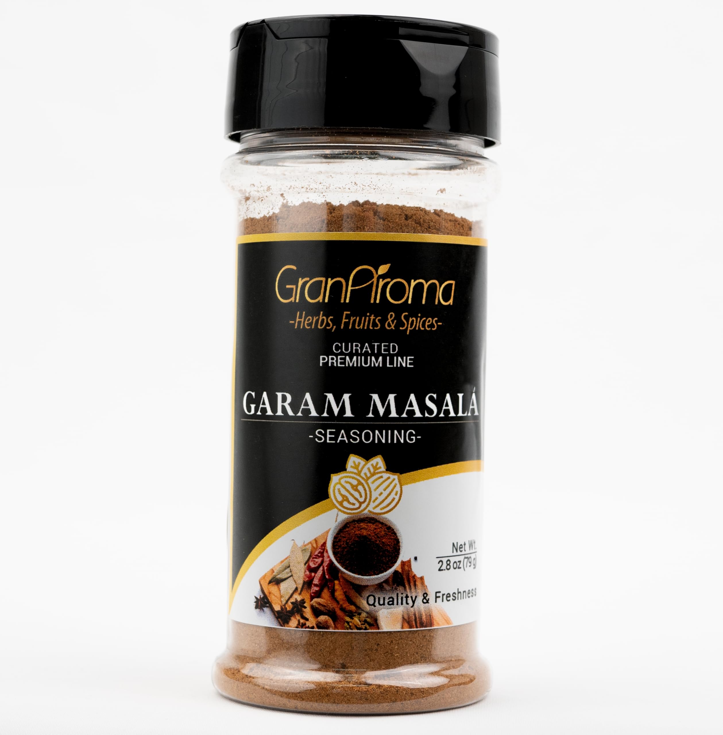 GranAroma Garam Masala, Flavorful Spice Blend, Curries & Dry Rubs, Warm & Aromatic (2.8 Ounce)