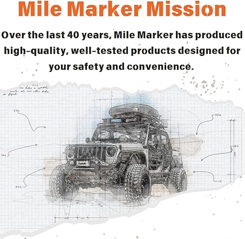 Miniatura 7 de Mile Marker SEC12 - Cabrestante eléctrico para JeepCamionSUV de 12,000 libras con cuerda sintética (capacidad de 12,000 libras)