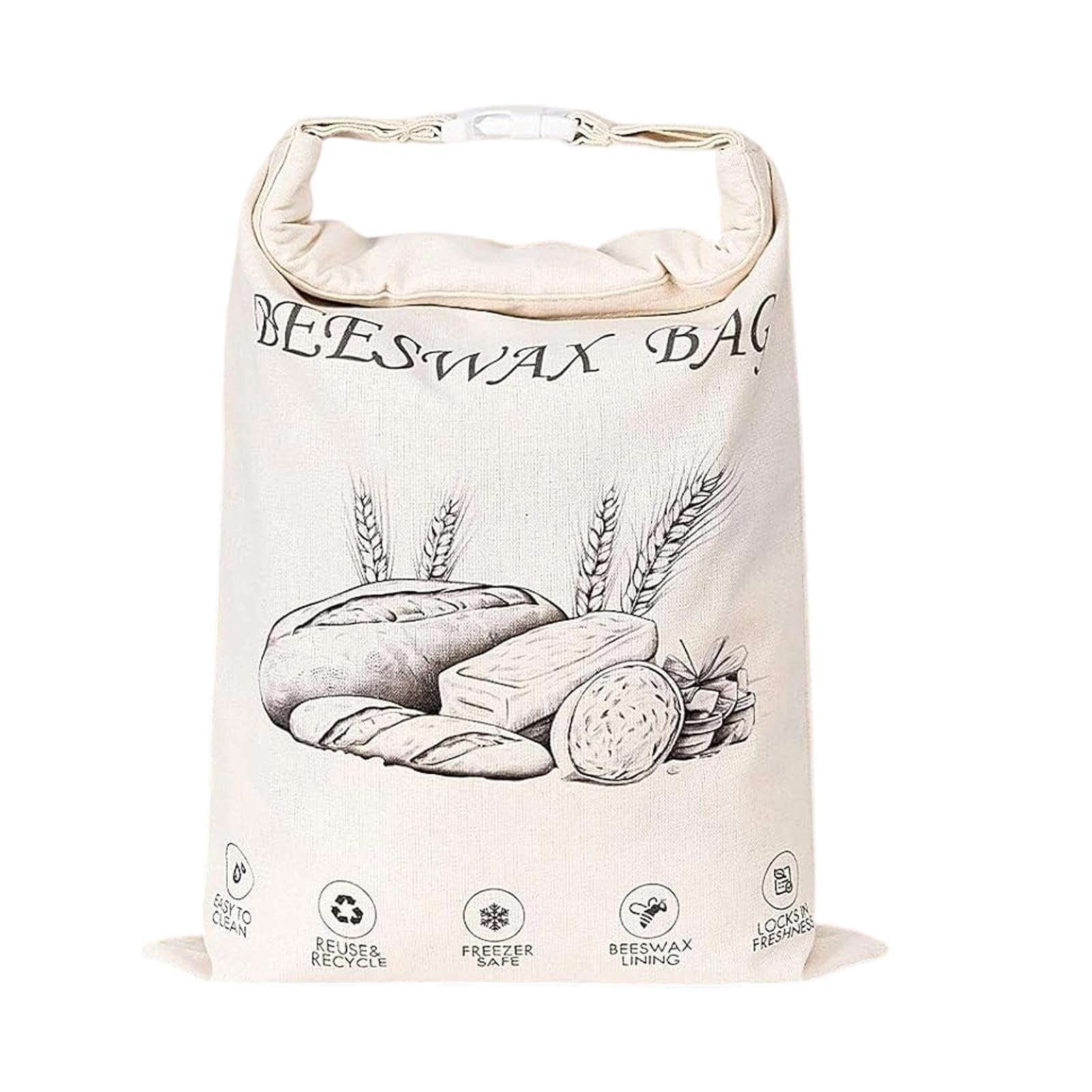 Bolsas para almacenar pan lavables y conservador de alimentos ecológico