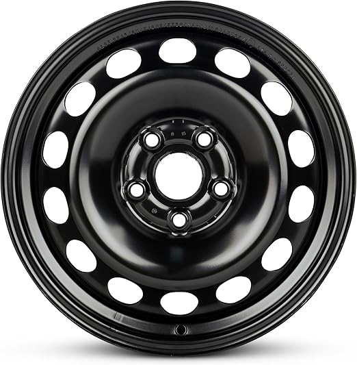 For 2012-2015 Volkswagen Passat 16 Inch Painted Black Rim - OE Direct Replacement - Road Ready Car Wheel