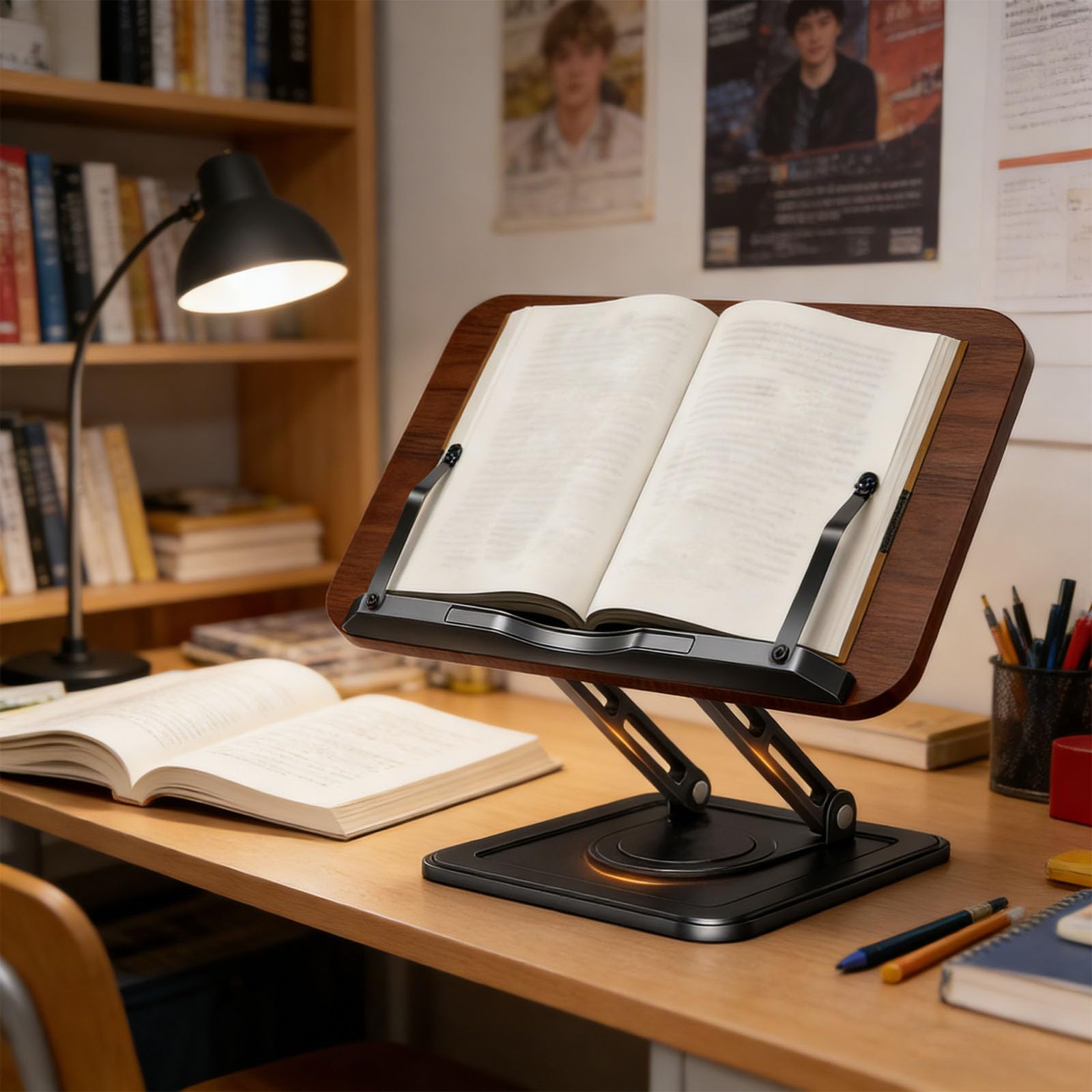 Stabile wirbelnde Basis für Leseständer gegen Rutschfestigkeit Hält Bücher mit einem Gewicht von 5 kg 15, 6-Zoll Notebook Sichere stabile drehbare Basis für Buchhalter Anti Rutsch unterstützt