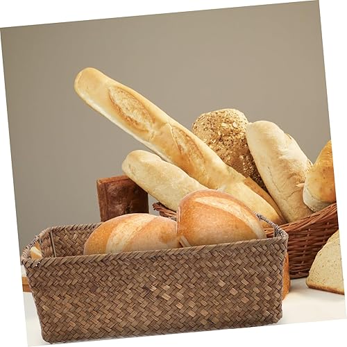 Miniatura 2 de Uonlytech Cesta de almacenamiento para estantes, contenedor de café, cesta de almacenamiento grande, cesta tejida, contenedor grande, decoración de