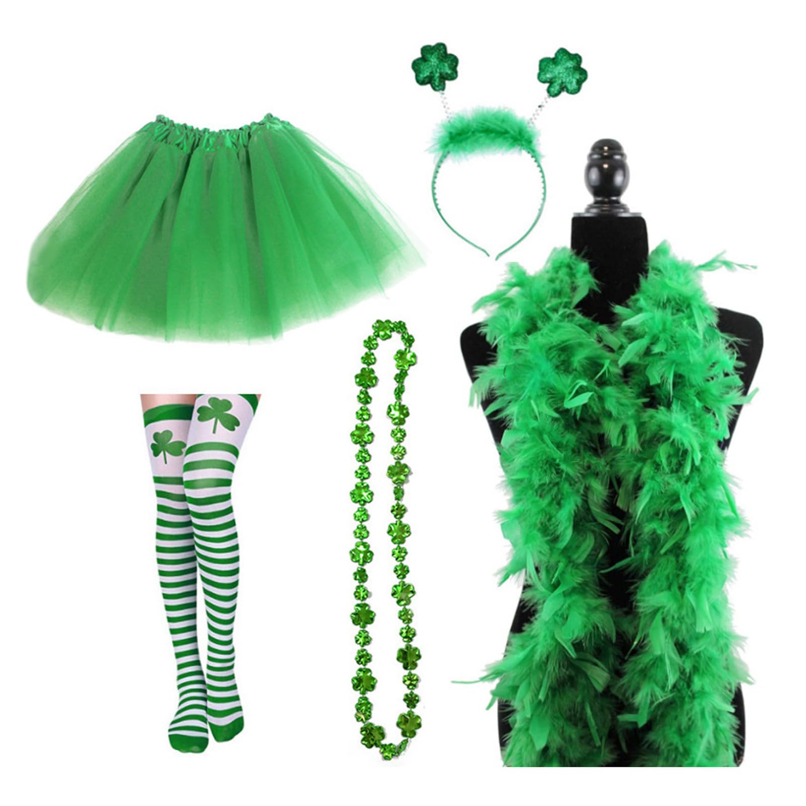 Set de tutu ajustable y diadema cómoda con calentadores para mujer 8