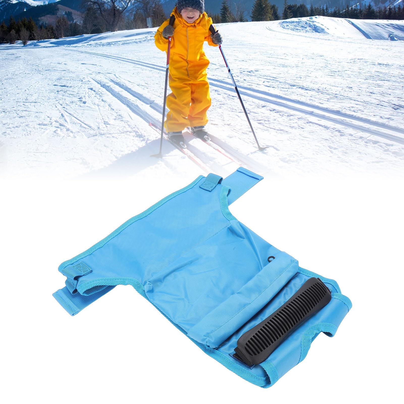 Harnais de ski réglable pour enfants - En nylon PVC - Bleu