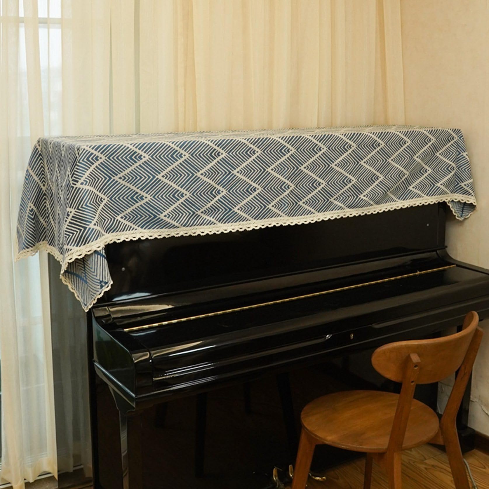 Amazon.co.jp: ピアノカバー 和風 アップライトピアノ トップカバー