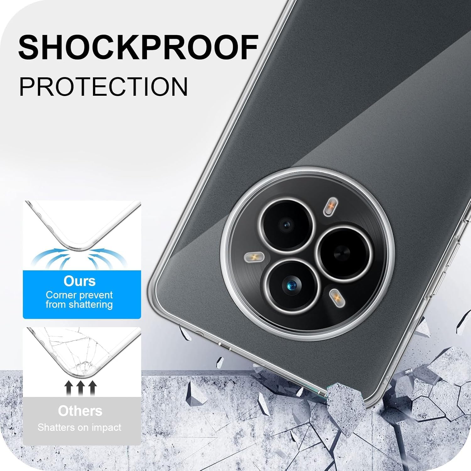 Sunrive Cover compatibile con Realme C31,Custodia Case in molle matte Morbida Flessibile Antigraffio protettiva back Case(Lupo,Luna,Stelle)+1 x Cordino Universale