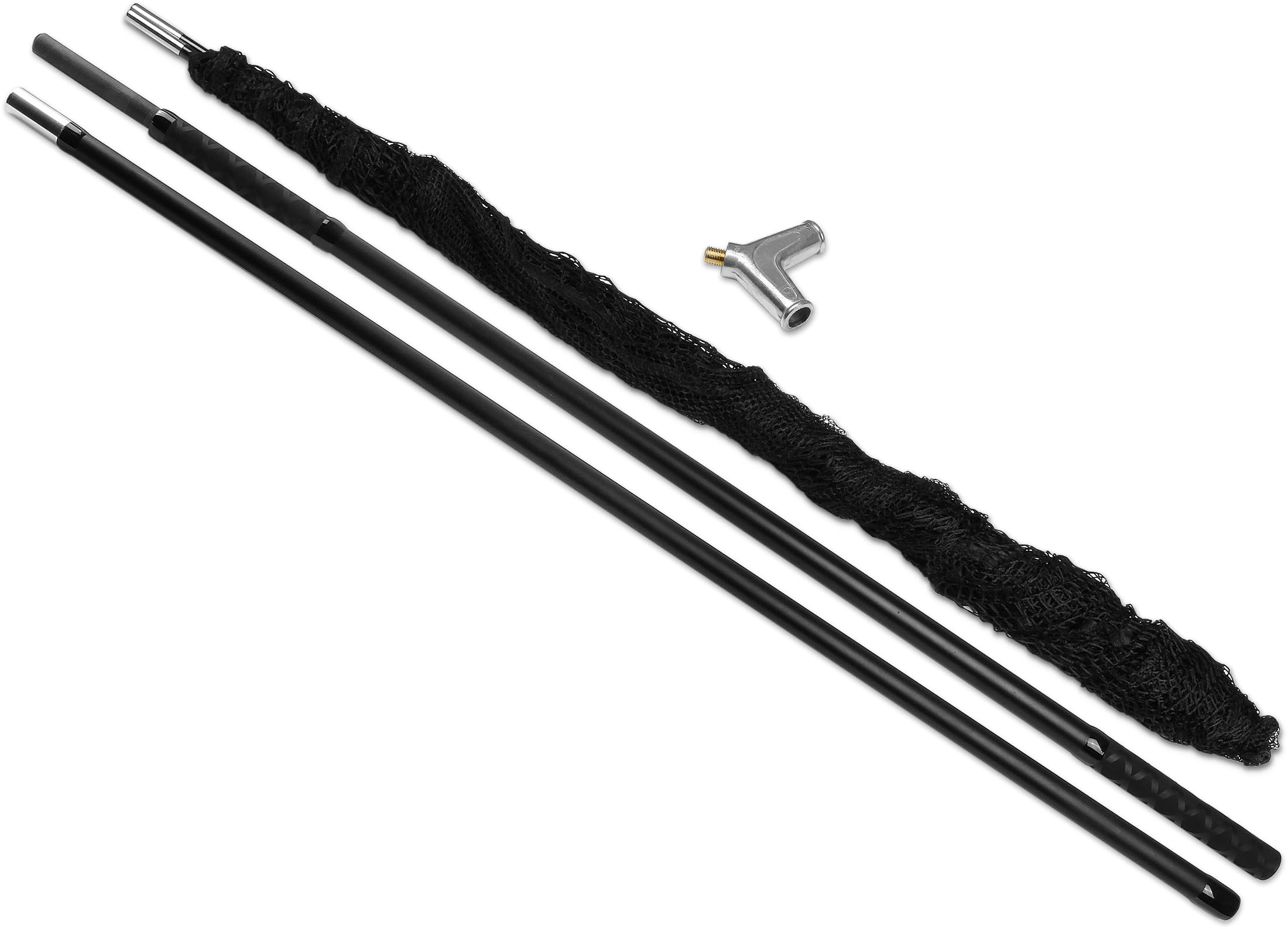 Storfisk fishing & more Retino XXL per carpe, 4 pezzi, con rete extra grande, lunghezza: 2,75 m