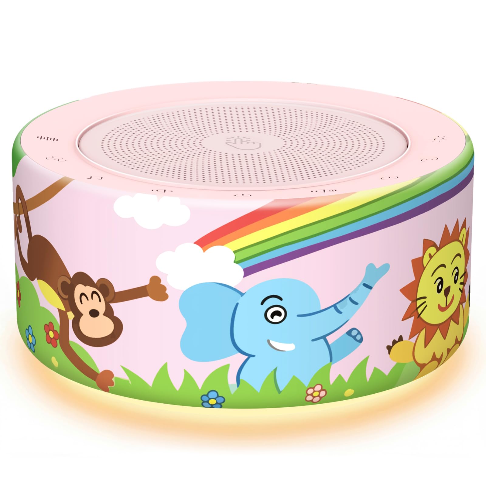 Kipcush White Noise Machine for Baby &amp; Adults, Sleep Sound Machine with 30 Soothing Sounds, 8-Color Night Light, Memory Function, White Noise for Sleeping, Nursery, Office, Travel, Relaxation