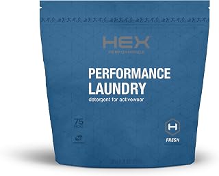 HEX Performance Laundry Packs, Fresh, 75ct - Designed for Activewear, Eco-Friendly, Concentrated Formula