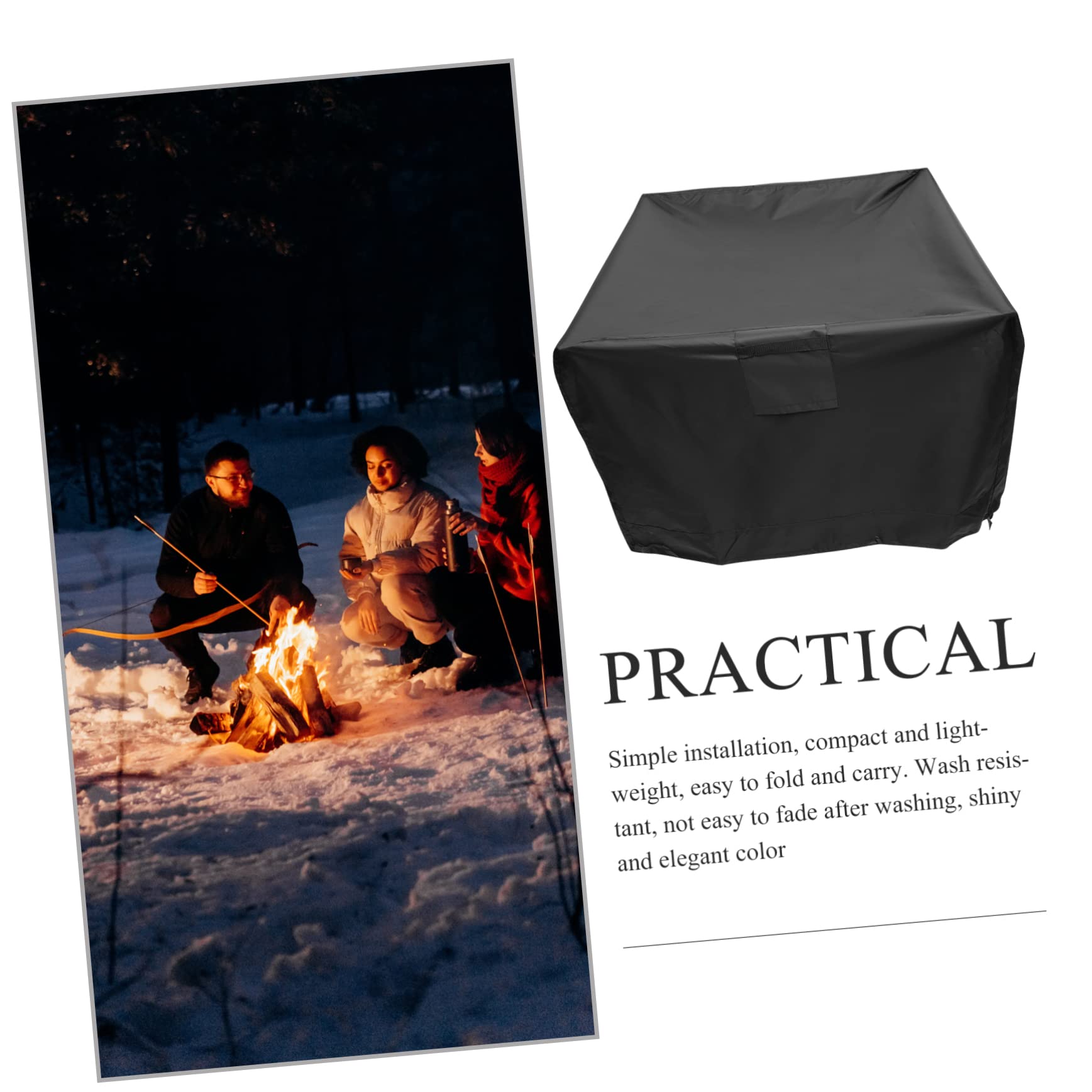 LIOOBO Runde Grillabdeckung 70x70cm - Wasserdichter Schutz Für Outdoor-Grills